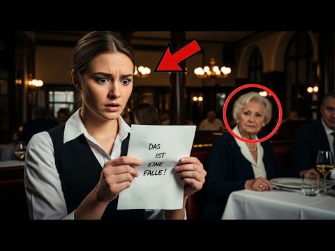 "Das ist eine Falle!" – Kellner las Serviette der alten Dame und rettete ihr Leben