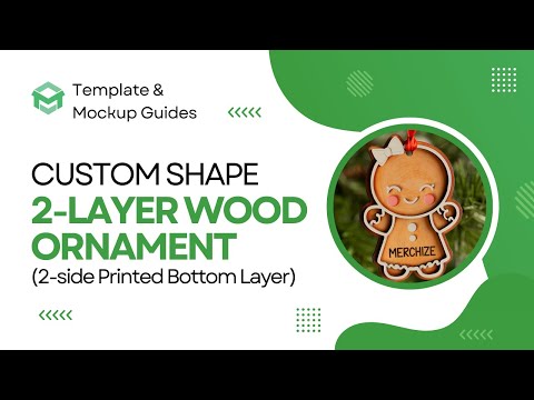 [Template & Mockup Guide]  CUSTOM SHAPE 2-LAYER WOOD ORNAMENT (2-SIDE PRINTED BOTTOM LAYER)