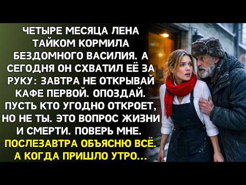 Не открывай сегодня кафе первой, прошептал бездомный, которому официантка постоянно давала еду.