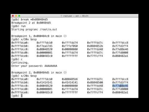 How They Hack: Buffer Overflow & GDB Analysis - James Lyne