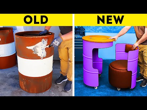 Create Comfortable Furniture from Trash!