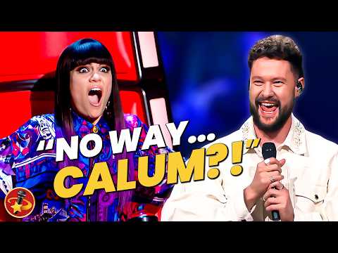 Did CALUM SCOTT Just Blind Audition?! 👀 Celebrity Singers on The Voice!