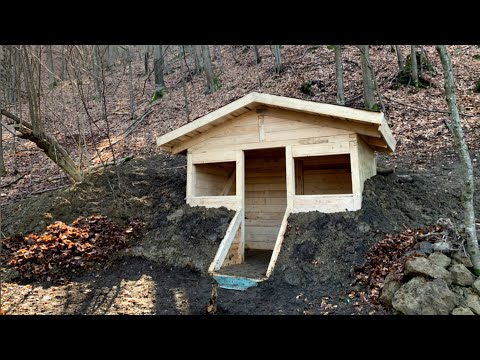 Hidden Underground Cabin in the Forest – Full Process