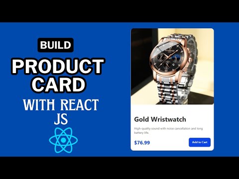 How To Build a Product Card With React JS | React JS For Beginners