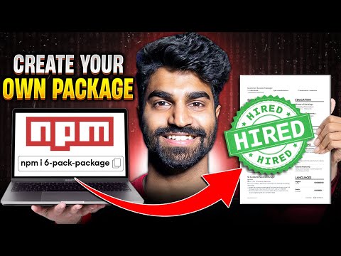 Publish Your NPM Package & Get Job 🔥 - Here's how