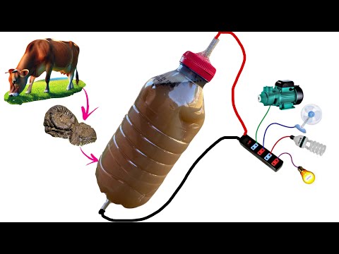 Turnning Cows Dung into a Free 220v Rechargeable Battery, Lifetime Electricity