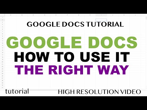 How to Use Google Docs Properly - Tutorial for Beginners