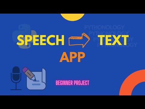 Speech to Text App - Python GUI Project