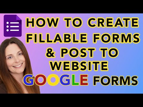 How To Create A Fillable Form In Google Forms - Post Form on A Website & Export Responses to Excel