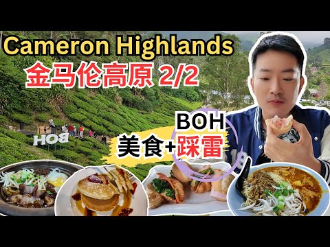 [金马伦高原～2/2] BOH茶园踩雷！KEA市集！西洋菜谷！The Smokehouse & The Lakehouse 下午茶！OK德！薰衣草花园！草莓园！仙人掌园！浓香美味轩！和平小食！玫瑰园！