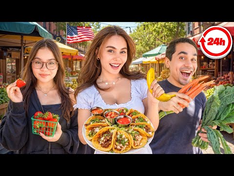 STREET FOOD SA AMERICA FOR 24 HOURS | IVANA ALAWI