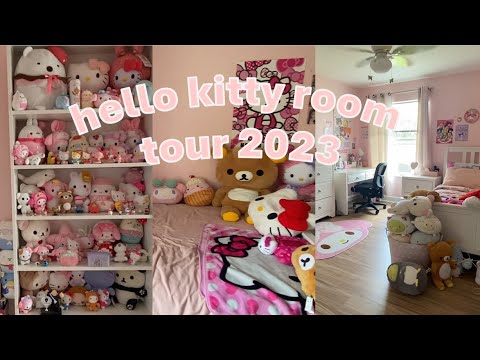 my pink hello kitty room tour! (summer 2023)