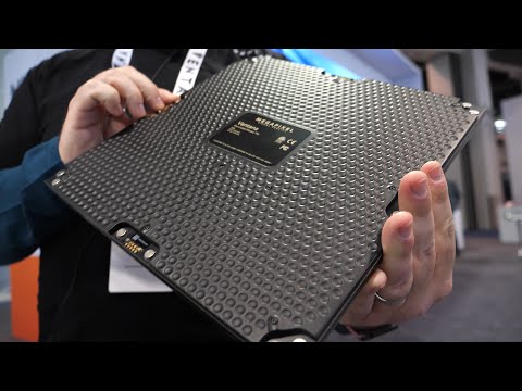 Ventana microLED 220" 6K display impossibly thin digital tile magnets pogopins easy install #ces2024