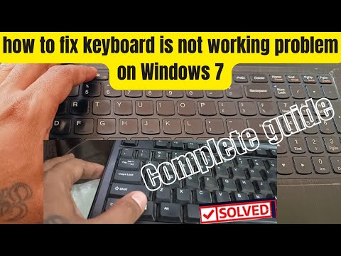 how to fix keyboard is not working problem on Windows 7