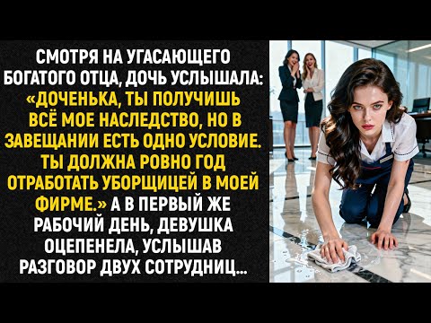 Смотря на угасающего богатого отца, дочь услышала: «Доченька, ты получишь всё мое наследство, но...