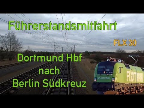 Across the country! | FlixTrain | Cab ride | (Cologne -) Dortmund - Berlin | Class 182 (Taurus)