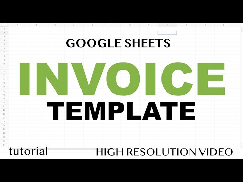 Google Sheets - Invoice Template