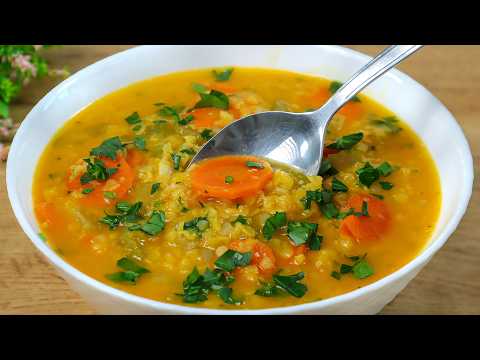 Diese Linsen Suppe ist so lecker, dass Sie sie immer wieder zubereiten werden.