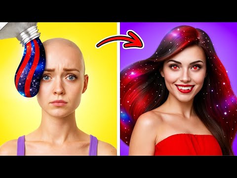 Pink Life vs Vampire Life! DIY Makeover Gone Wild 🧛‍♀️✨