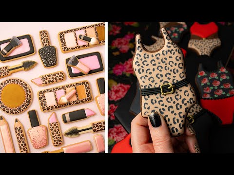 One Hour Cookie Decorating 🐆 Leopard Print Royal Icing Designs🌞