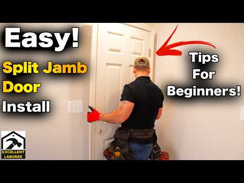 How To Install a Split Jamb Pre-Hung Interior Door | FOR BEGINNERS!