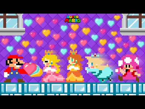 Super Mario Bros., but Mario There's All Princess Hearts...