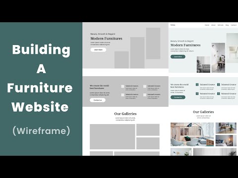 Building a Furniture Website  Part 1 - Wireframe (Wireframe, UI Design, Website Building)