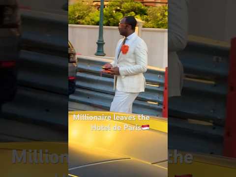 Millionaire leaves the Hotel de Paris🇲🇨 #monaco #luxury #billionaire