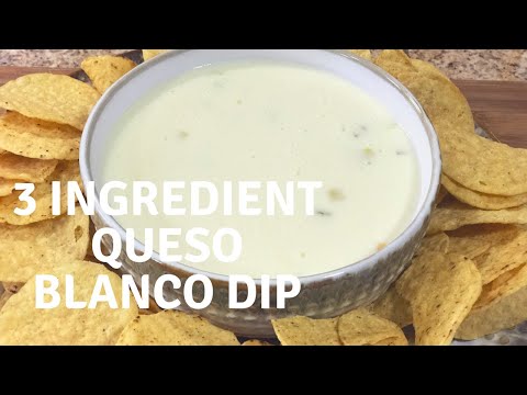 3 Ingredient Queso Blanco Dip! Mexican Restaurant Style! with Chef Kristi