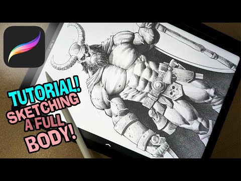 Sketching Whole Figures With PROCREATE! TIPS & TRICKS!