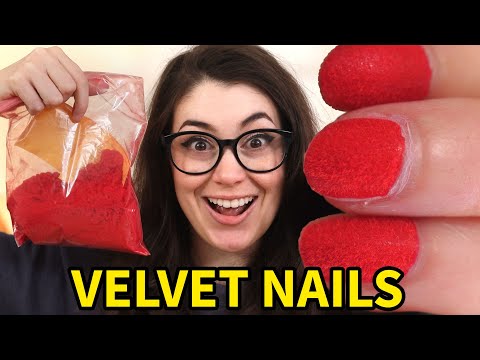 DIY Velvet Nails