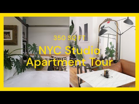 NYC Studio Apartment Tour - 350 sq ft
