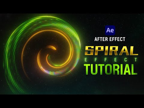 After Effects Spiral Line Effect Tutorial l 나선형 라인 에니메이션