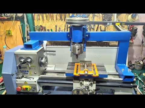 Milling attachment for a lathe