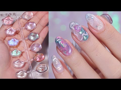 Nail ASMR | Cosmic Daydream Nails🪐🌌 ASMR Nail Art Collection | Self Nails | Nail Extension
