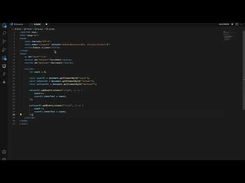 How to code a simple counter in html css and js 