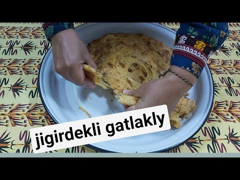 Слоеные лепешки с курдючными шкварками. Самые туркменские лепешки. Jigirdekli gatlakly. 🫓🫓🫓