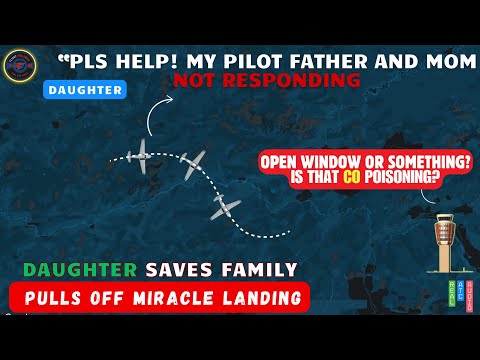 Pilot father and mom Black Out Mid-Flight! ATC  Guides Daughter to a MIRACLE Landing!