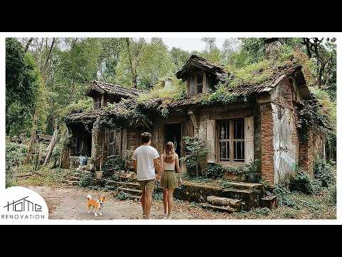 Sin dinero para el alquiler, pareja encuentra casa abandonada y la convierte en paraíso