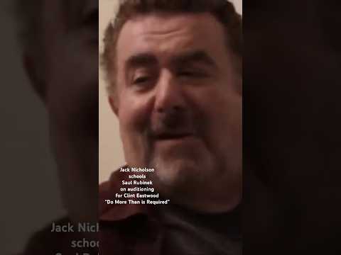 #JackNicholson schools Saul Rubinek on How to Audition for #ClintEastwood