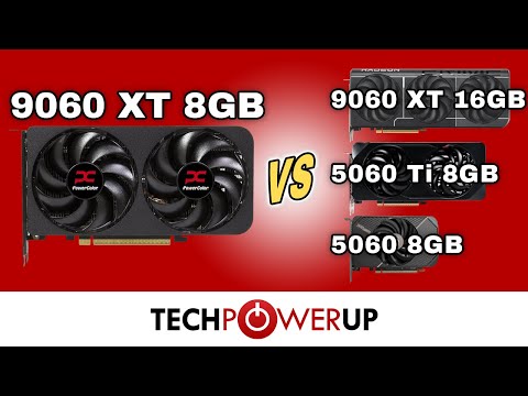 RX 9060 XT 8GB vs RTX 5060 / RTX 5060 Ti 8GB / RX 9060 XT 16GB - 25 Game Performance Review