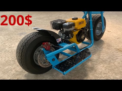 $200 DIY Mini Bike – Crazy Fat-Tire Engine-Powered Build!