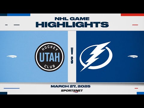 NHL Highlights | Utah HC vs. Lightning - March 27, 2025