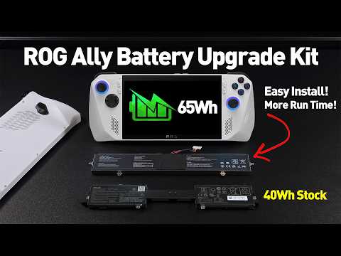 ROG Ally Battery Upgrade Kit From JSAUX! Easy Install More Run Time!