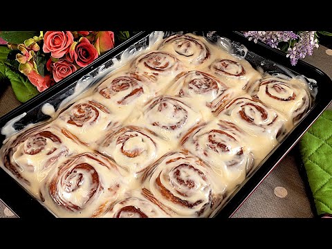 The famous melt-in-the-mouth rolls. Classic American cinnamon rolls. Cinnamon Rolls