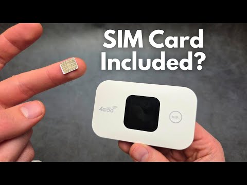 Does 4G/5G Portable MiFi Router Comes with SIM Card Included? Where to Get SIM Card with Mobile Data