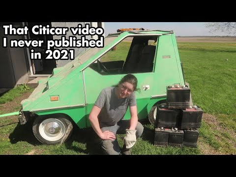 1976 Citicar Electric Car: The video I never published from 2021 of removing the batteries.