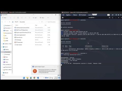 Demo: Sophos Endpoint Ransomware Attack Simulation