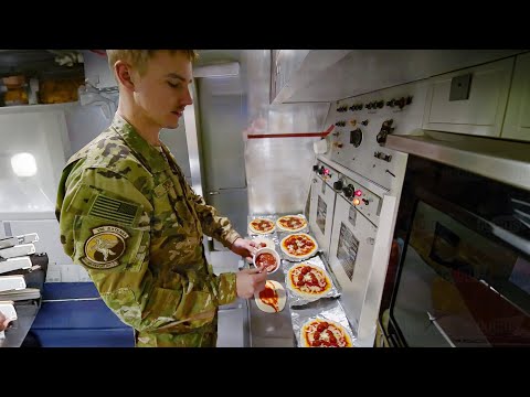 Life Aboard US Tanker Aircraft Cooking Pizza at Extreme Altitudes
