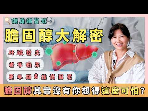 【 膽固醇大解密】最簡單又有趣的敘述、詳盡的分析方式，膽固醇其實沒有你想得這麼可怕｜健康補習班｜賴宇凡Sara